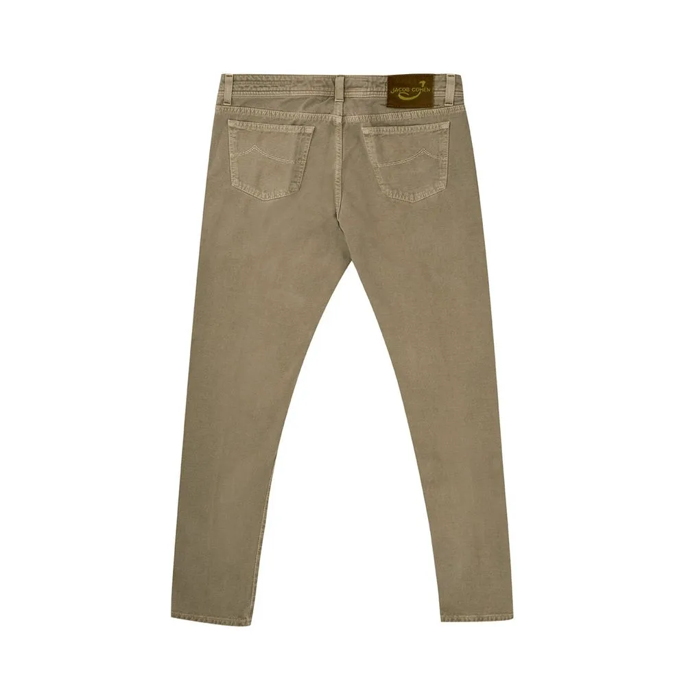 Jacob Cohen Men's Jacob Cohen Premium Brown Cotton Pants