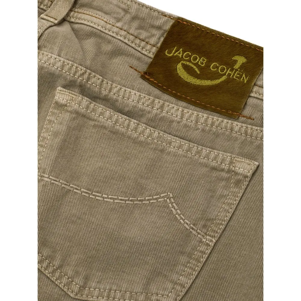 Jacob Cohen Men's Jacob Cohen Premium Brown Cotton Pants