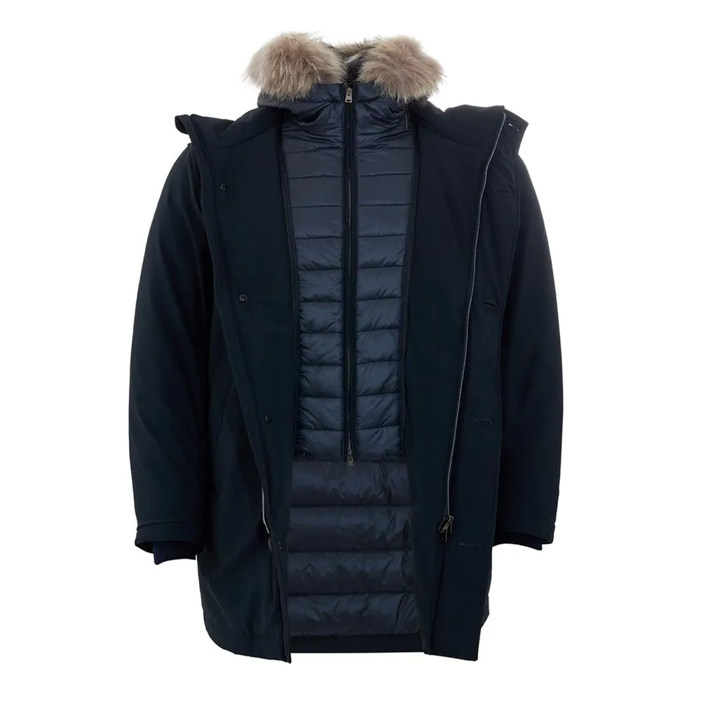 Herno Men's Elegant Blue Polyester Herno Jacket for Men