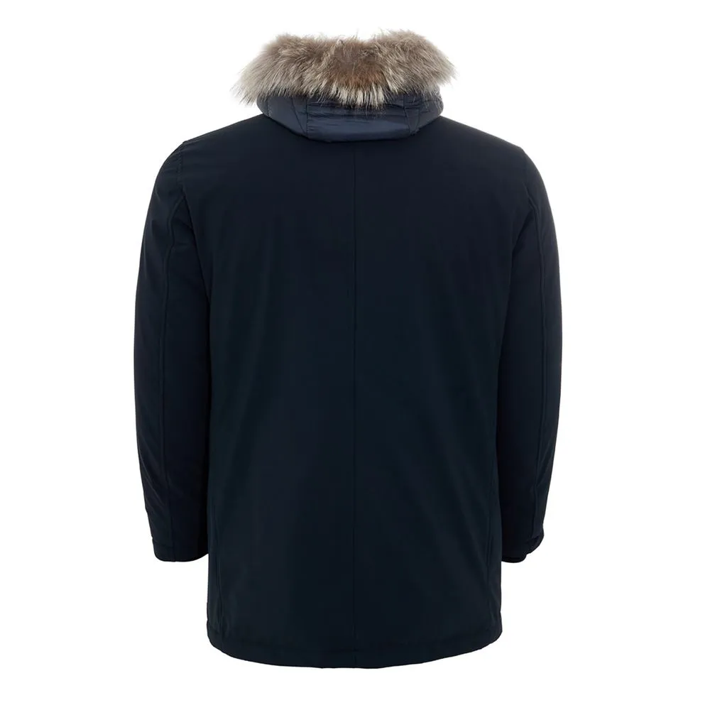 Herno Men's Elegant Blue Polyester Herno Jacket for Men
