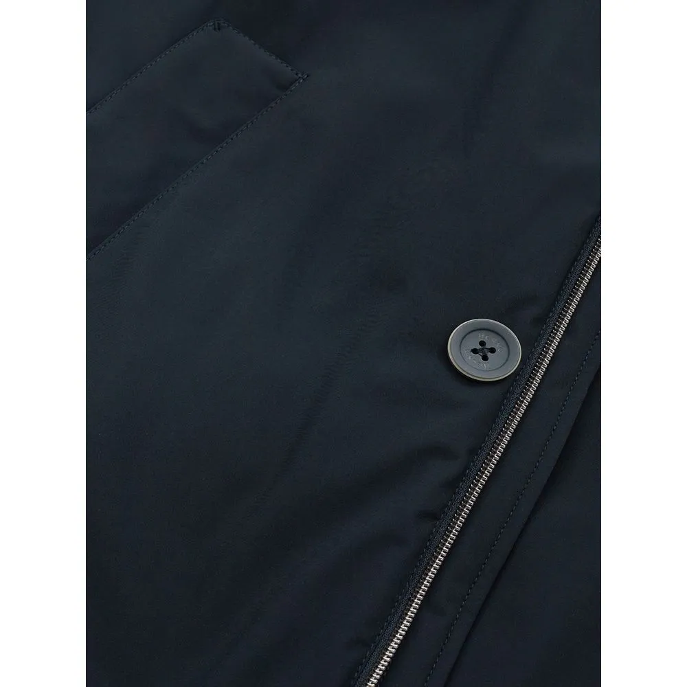 Herno Men's Elegant Blue Polyester Herno Jacket for Men