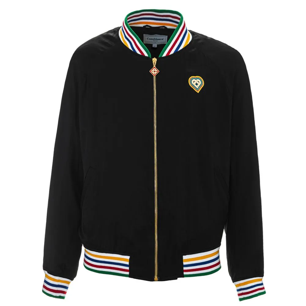 Casablanca Men's Black Silk Jacket