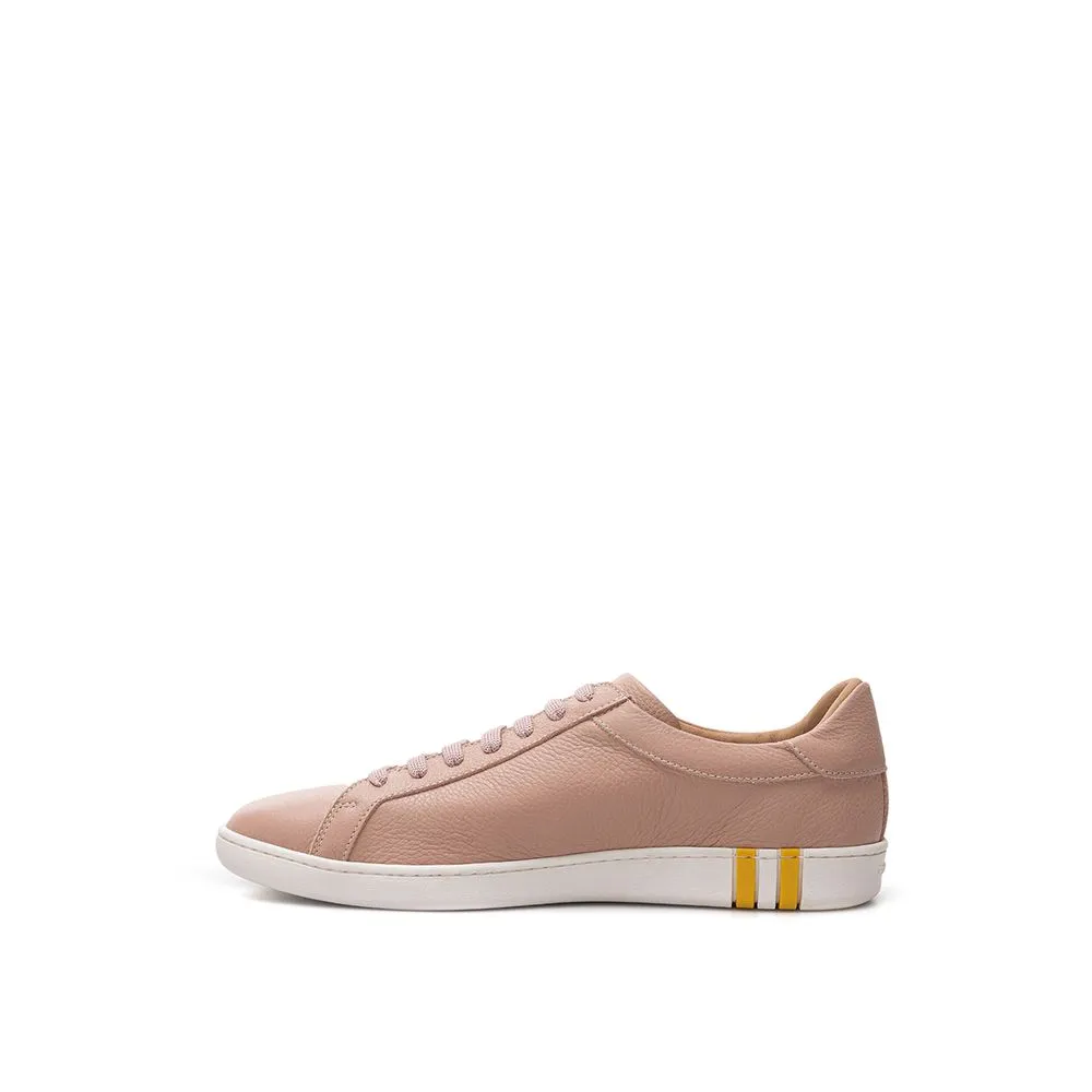 Bally Women's Elegant Pink Cotton Leather Sneakers