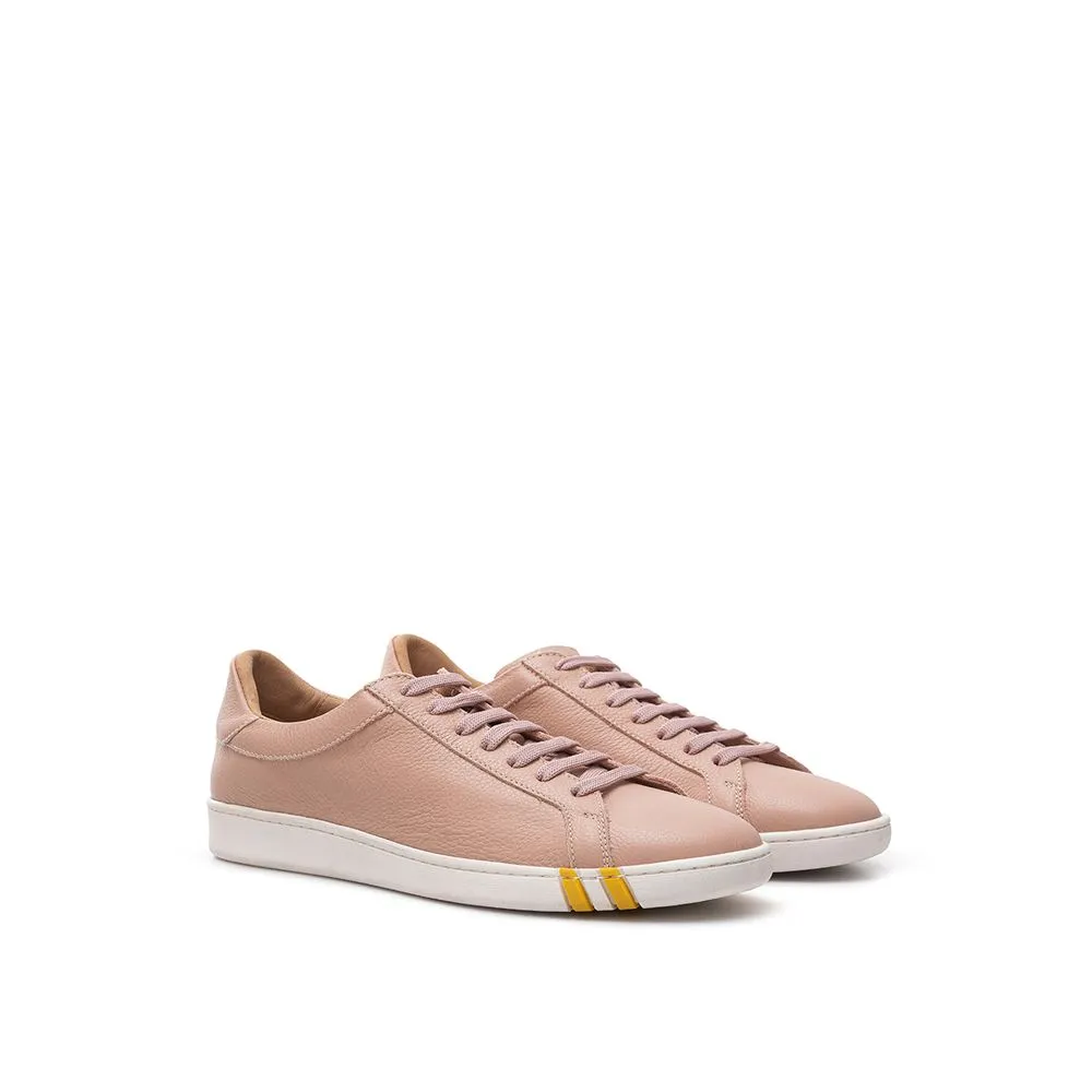 Bally Women's Elegant Pink Cotton Leather Sneakers