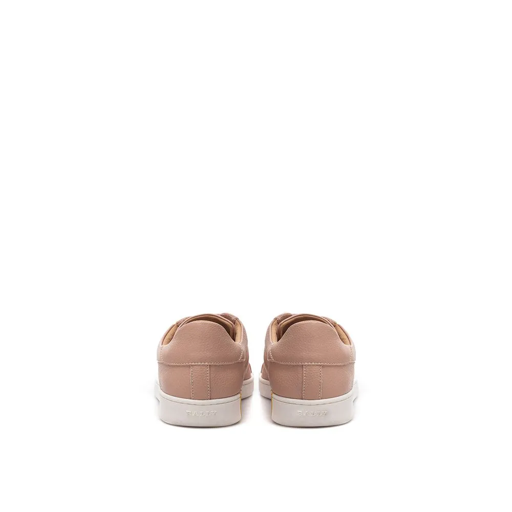 Bally Women's Elegant Pink Cotton Leather Sneakers