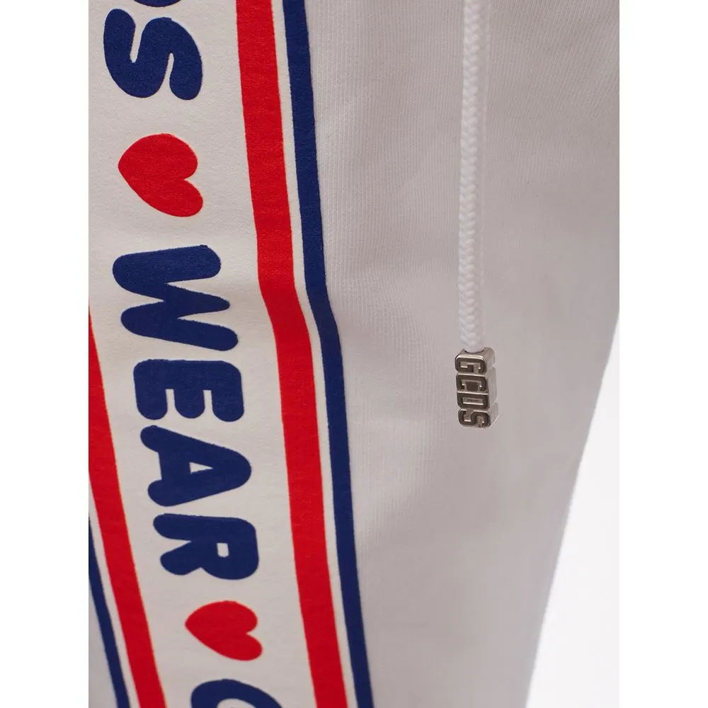 GCDS Men's Elevate Your Wardrobe with Chic White Cotton Pants