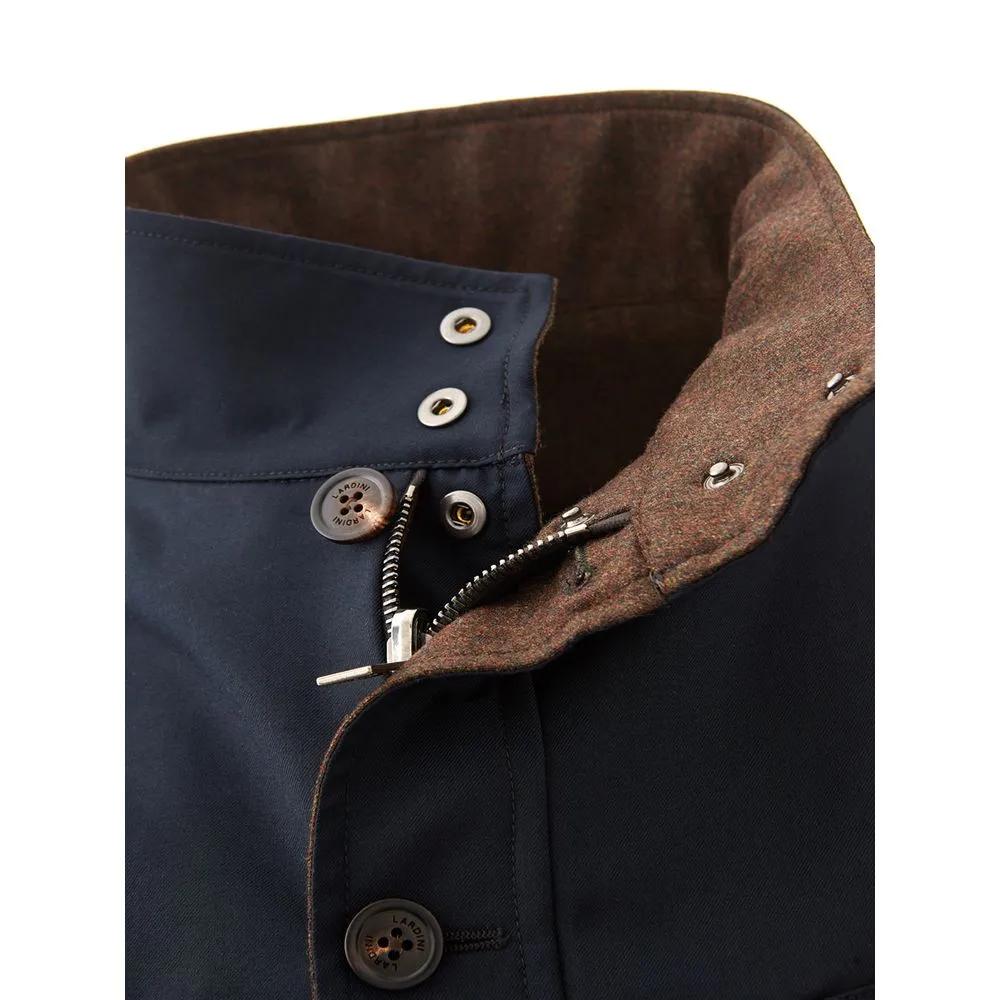 Lardini Men's Elegant Wool Blue Jacket for Men