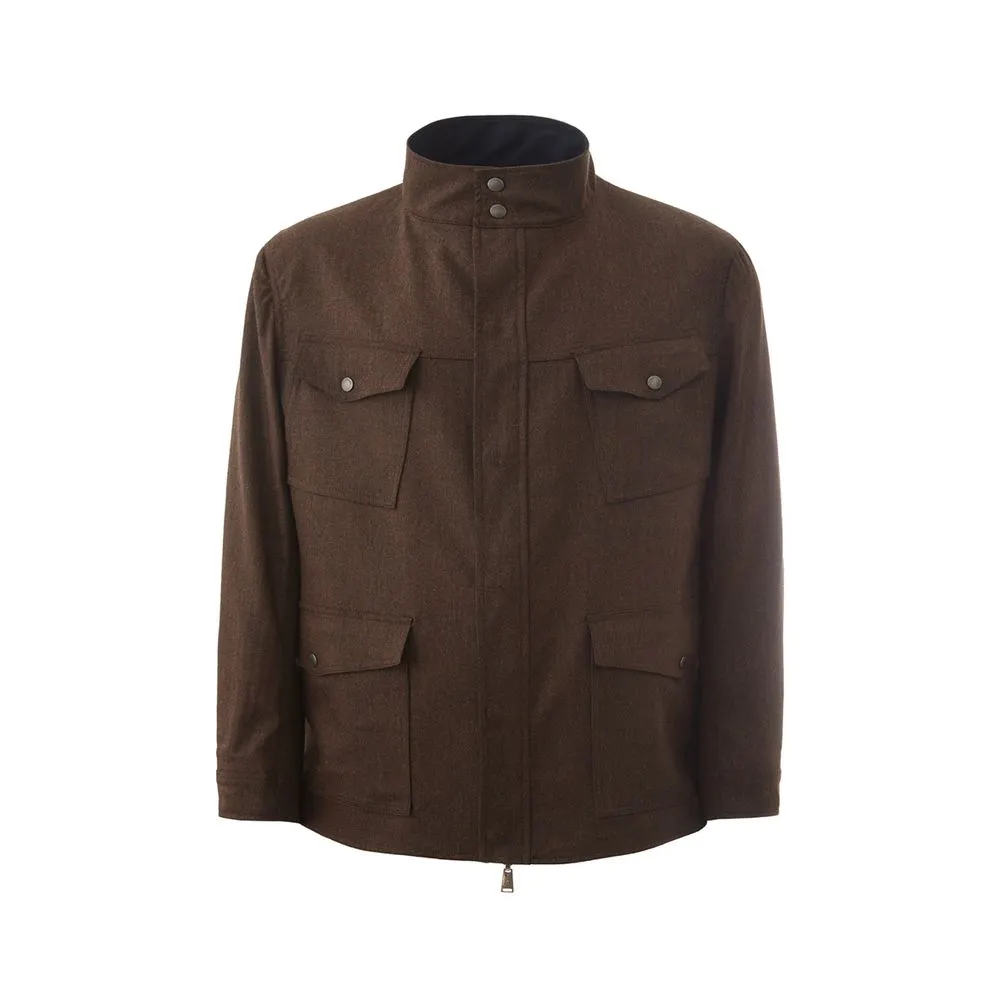 Lardini Men's Elegant Wool Blue Jacket for Men