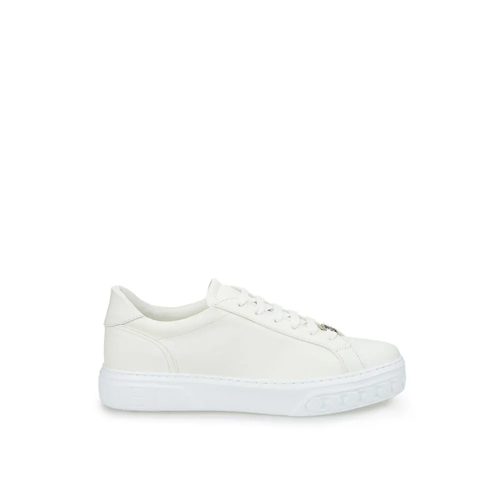 Casadei Women's Sleek White Leather Sneakers