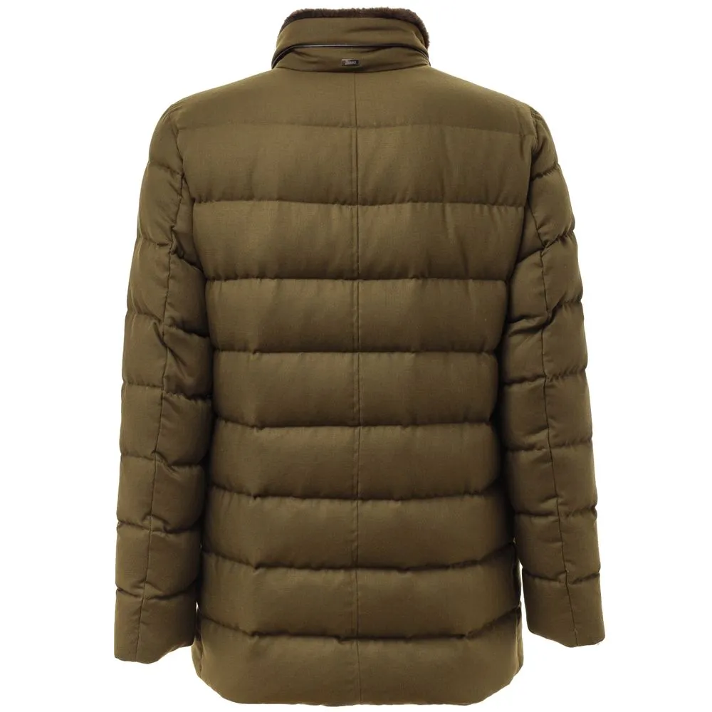 Herno Men's Green Viscose Jacket