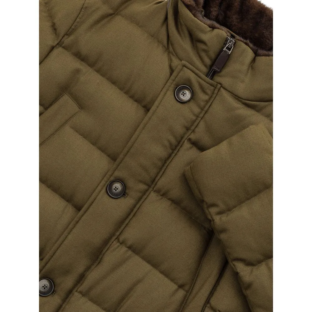 Herno Men's Green Viscose Jacket