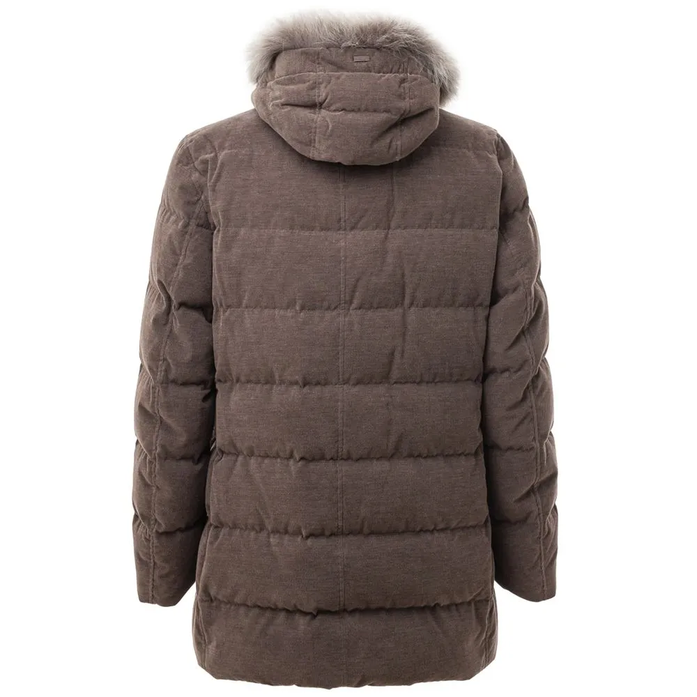 Herno Men's Brown Cotton Jacket