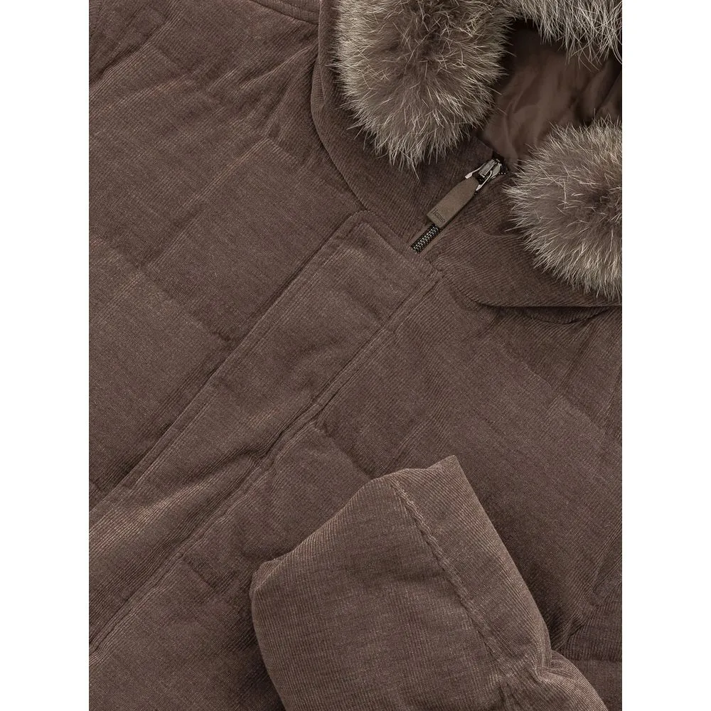 Herno Men's Brown Cotton Jacket