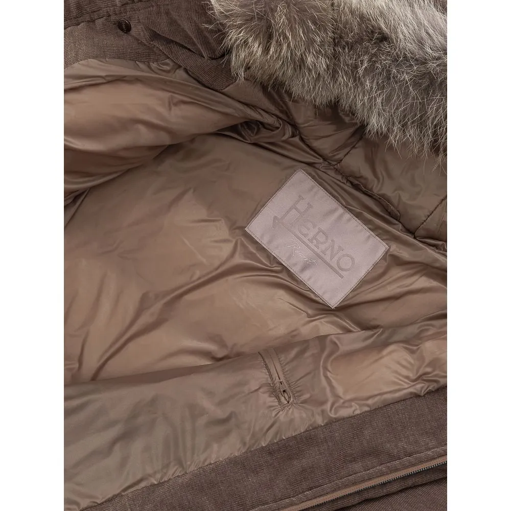Herno Men's Brown Cotton Jacket