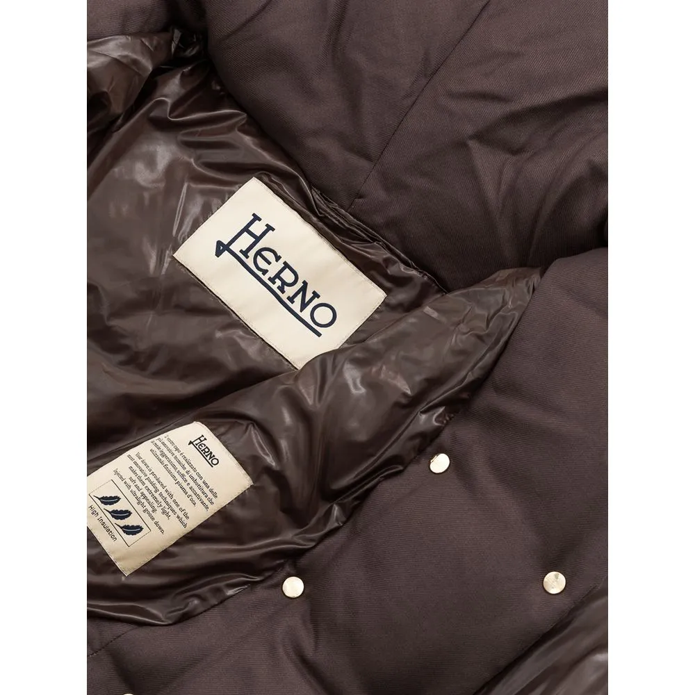 Herno Women's Brown Polyamide Jackets & Coat