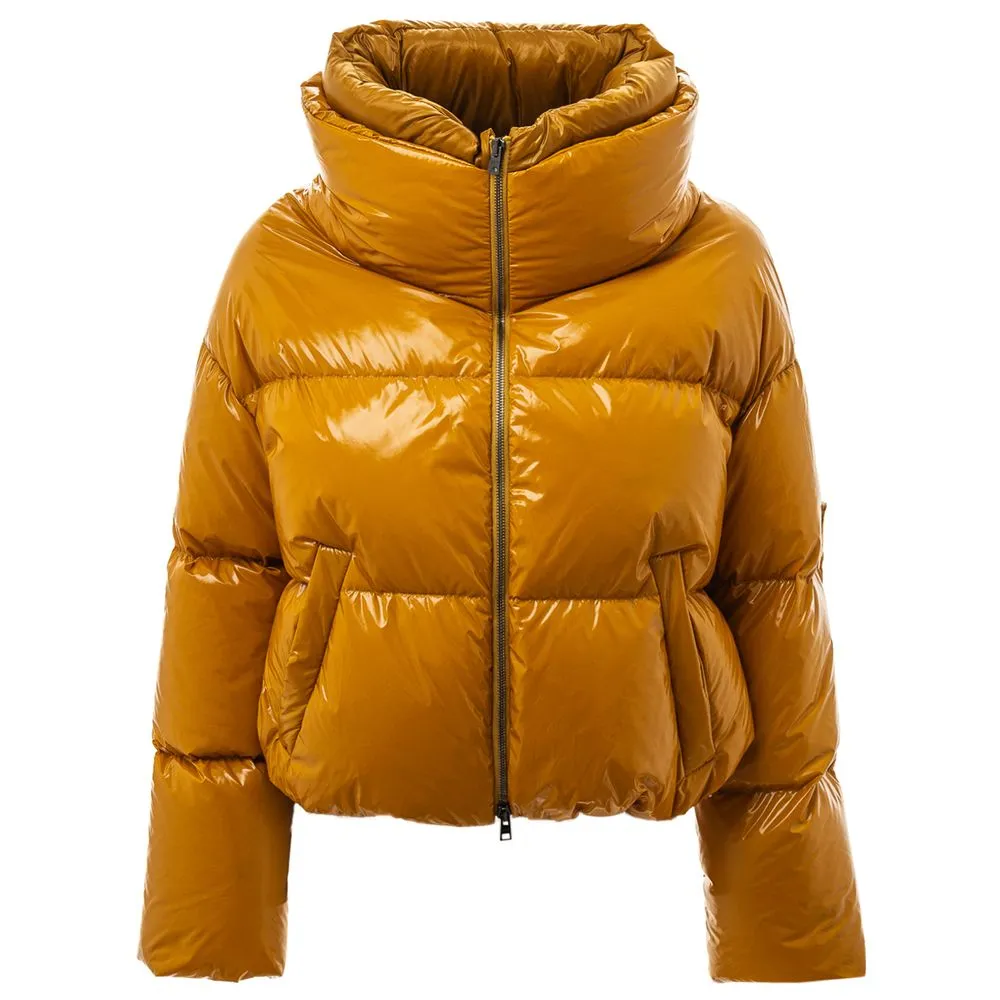 Herno Women's Yellow Polyamide Jackets & Coat