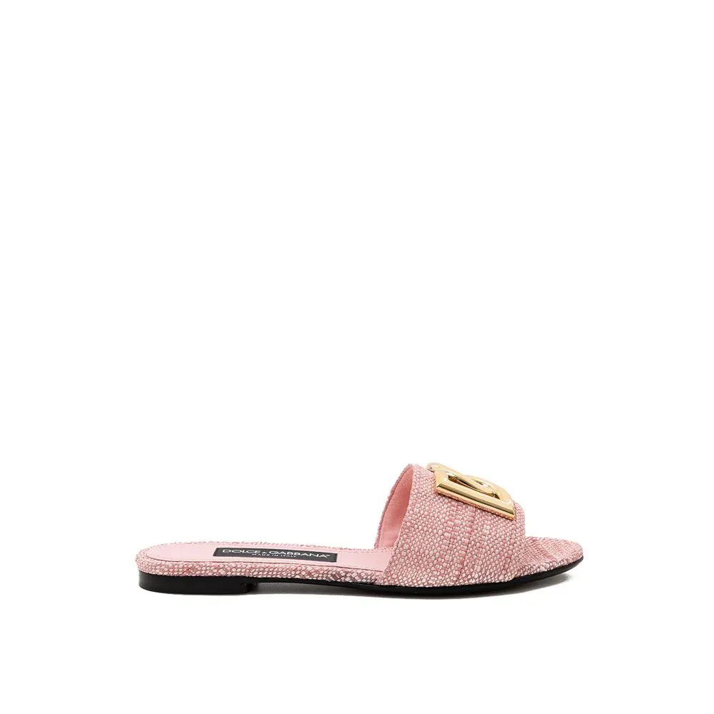 Dolce & Gabbana Women's Pink Leather Sandal
