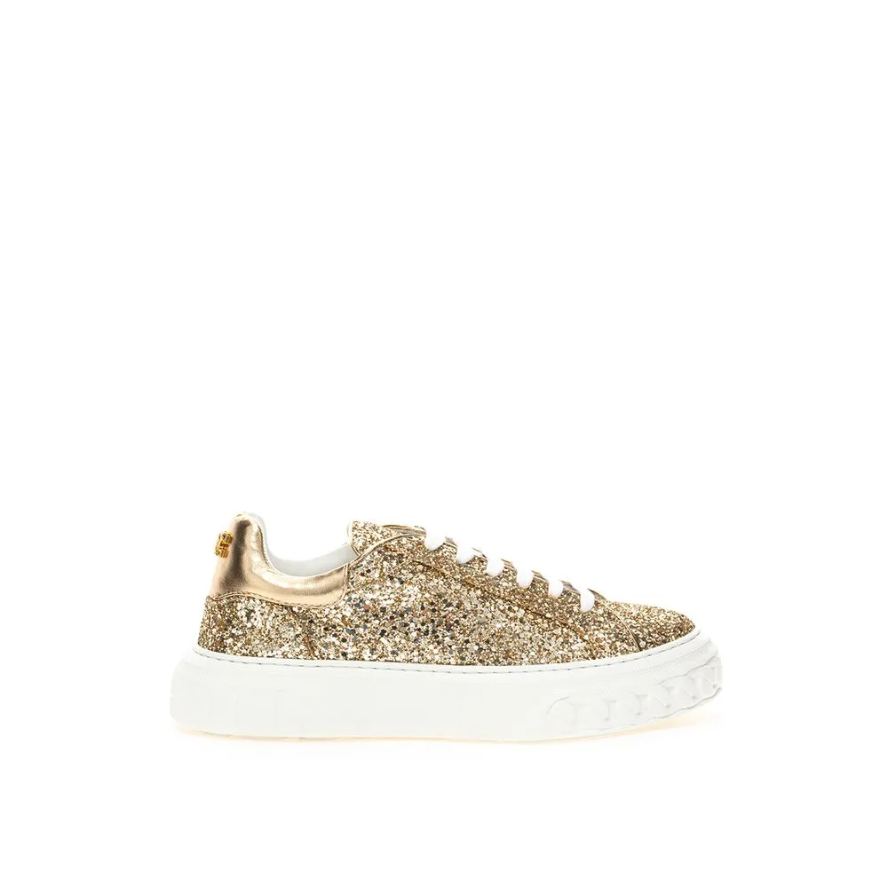 Casadei Women's Casadei Gold Leather Sneakers