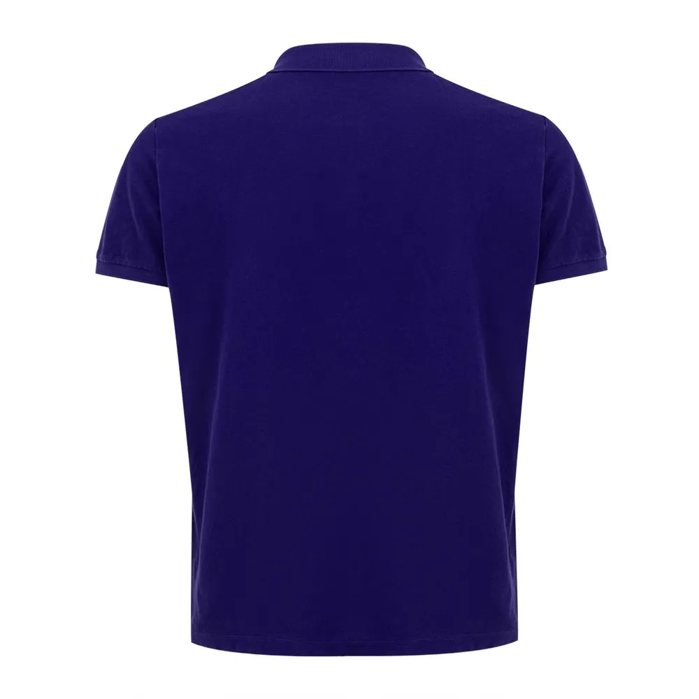 Dsquared² Men's Regal Purple Cotton Polo Elegance