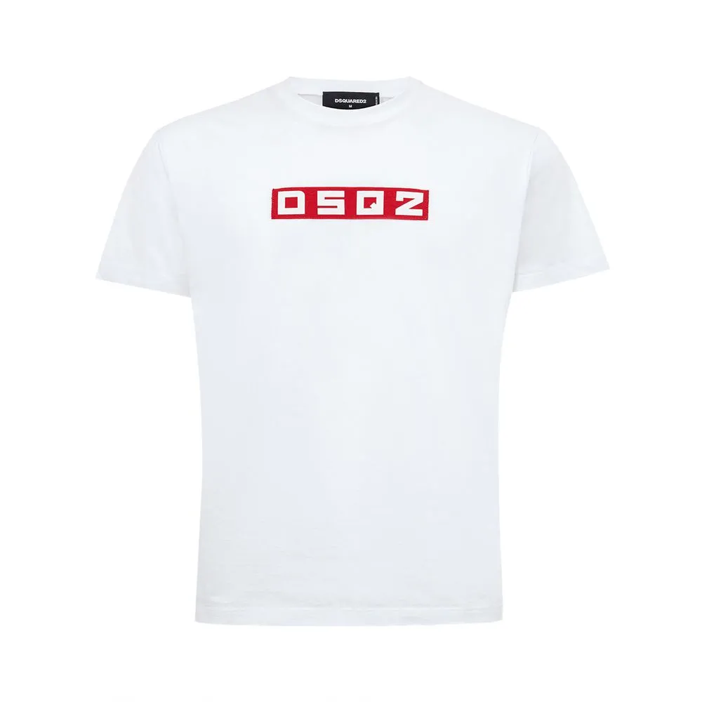 Dsquared² Men's Sleek White Cotton Tee for Men