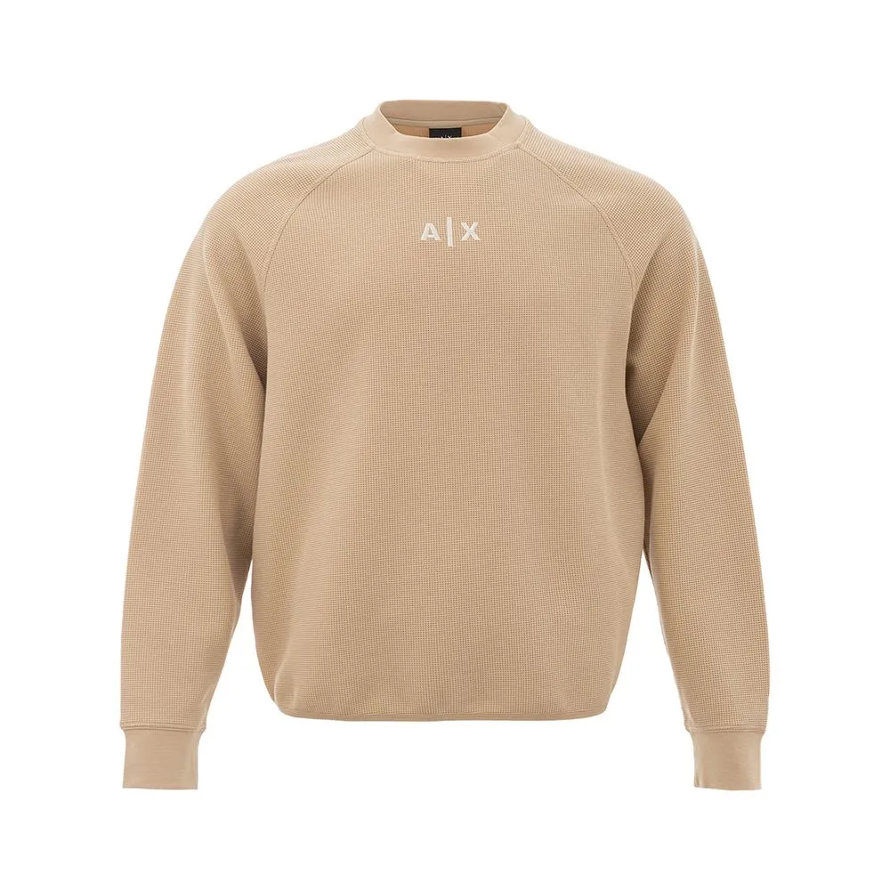 Armani Exchange Men's Beige Cotton Sweater for Men