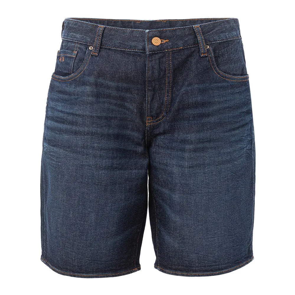 Armani Exchange Men's Sleek Cotton Summer Shorts in Blue