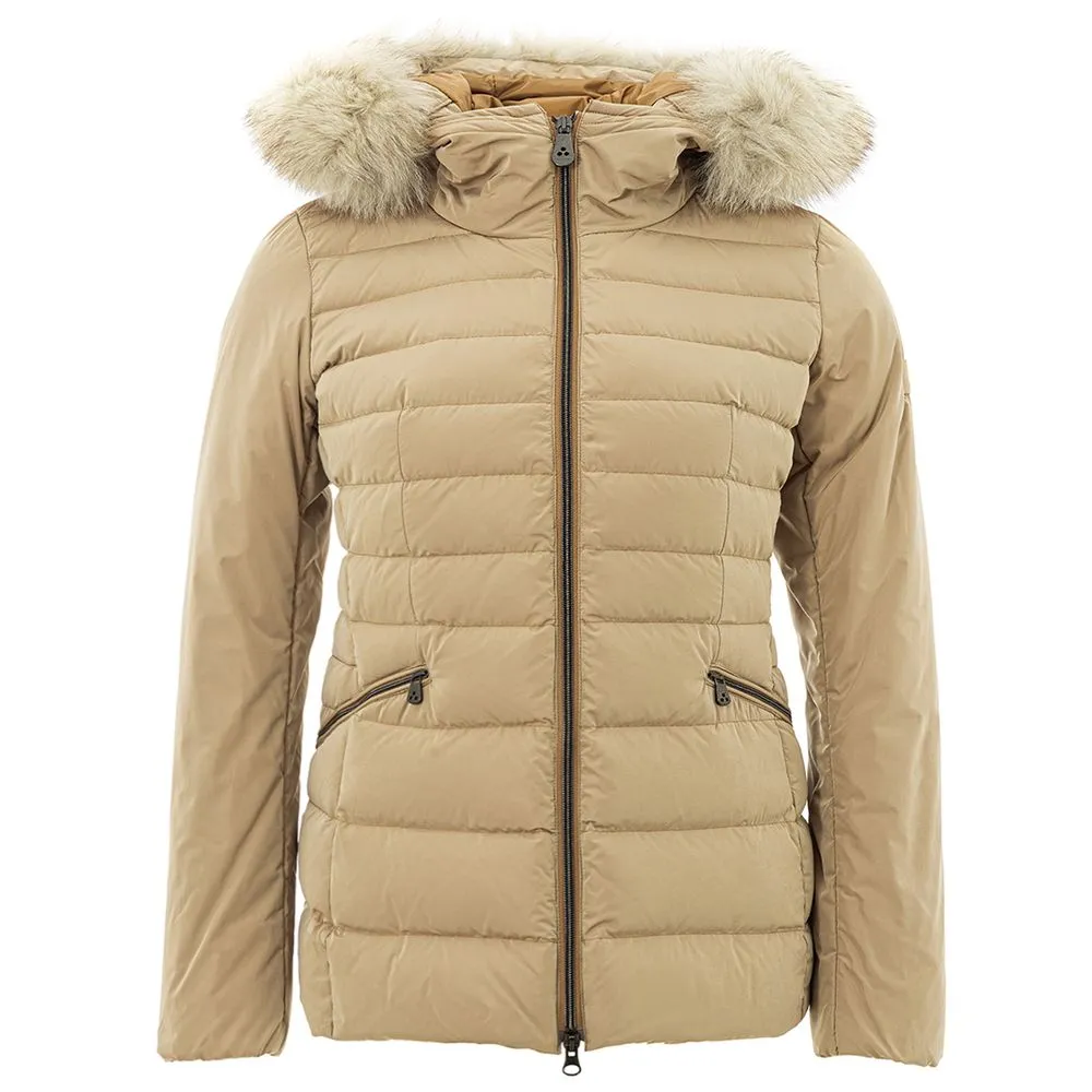 Peuterey Women's Elegant Beige Polyester Jacket for Women