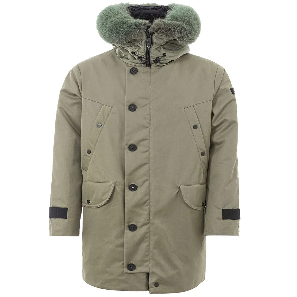 Peuterey Men's Sleek Green Polyamide Jacket for Men