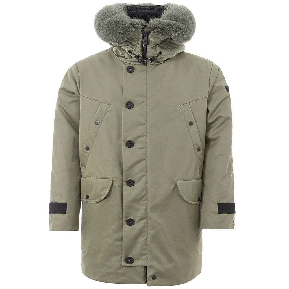 Peuterey Men's Chic Green Polyamide Jacket for Stylish Men