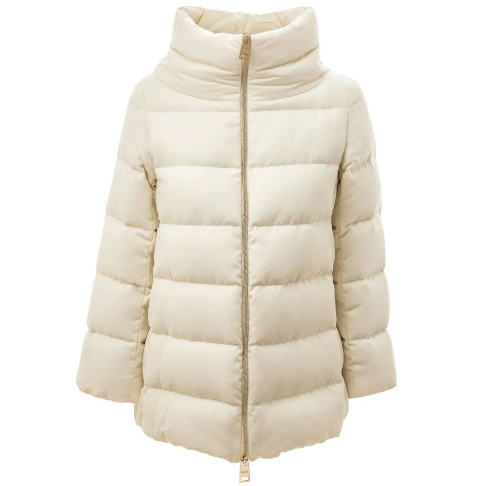 Herno Women's White Viscose Jackets & Coat