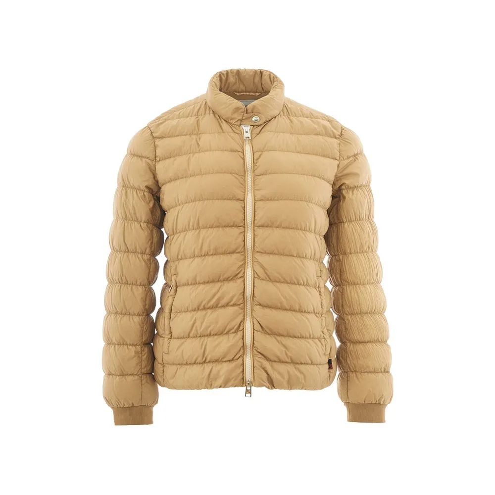Woolrich Women's Beige Polyamide Chic Winter Coat