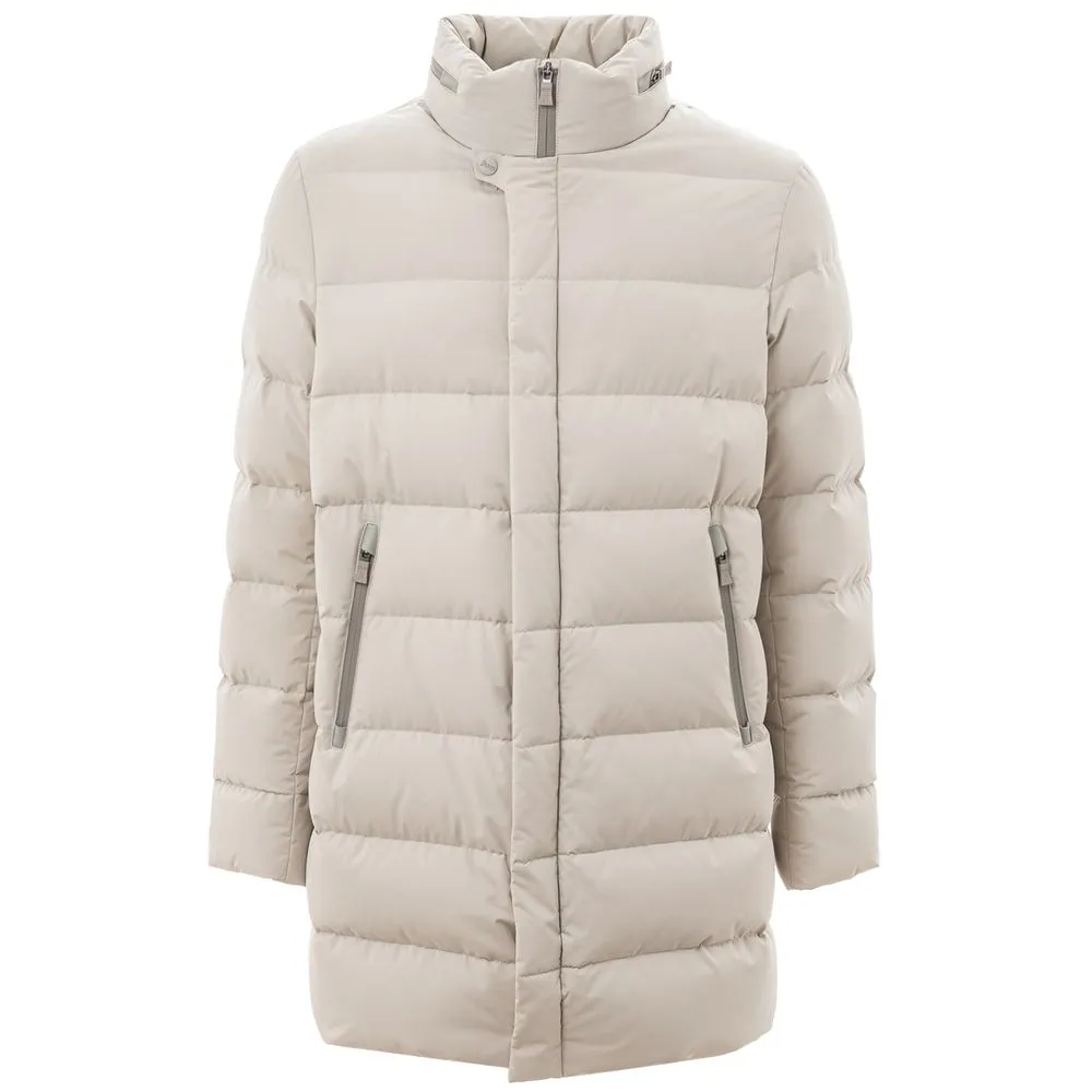 Herno Men's Beige Polyester Jacket