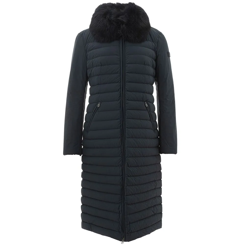 Peuterey Women's Chic Blue Polyamide Jacket for Sophisticated Style