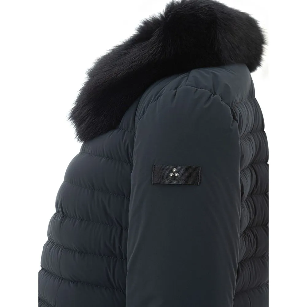 Peuterey Women's Chic Blue Polyamide Jacket for Sophisticated Style