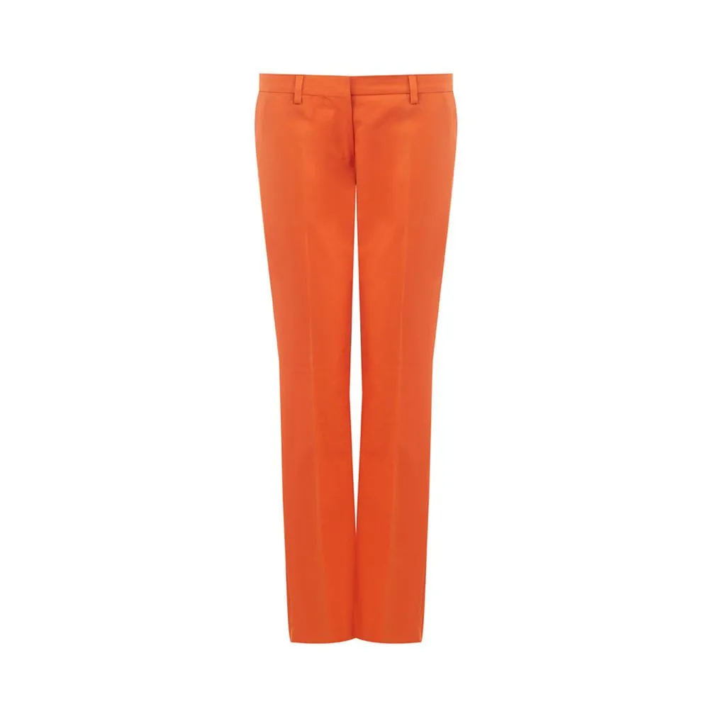 Lardini Women's Elegant Cotton Orange Pants