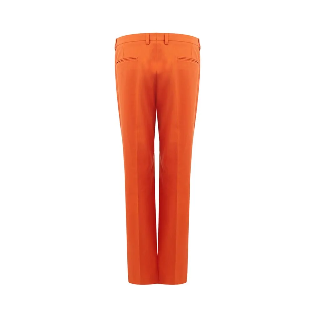 Lardini Women's Elegant Cotton Orange Pants