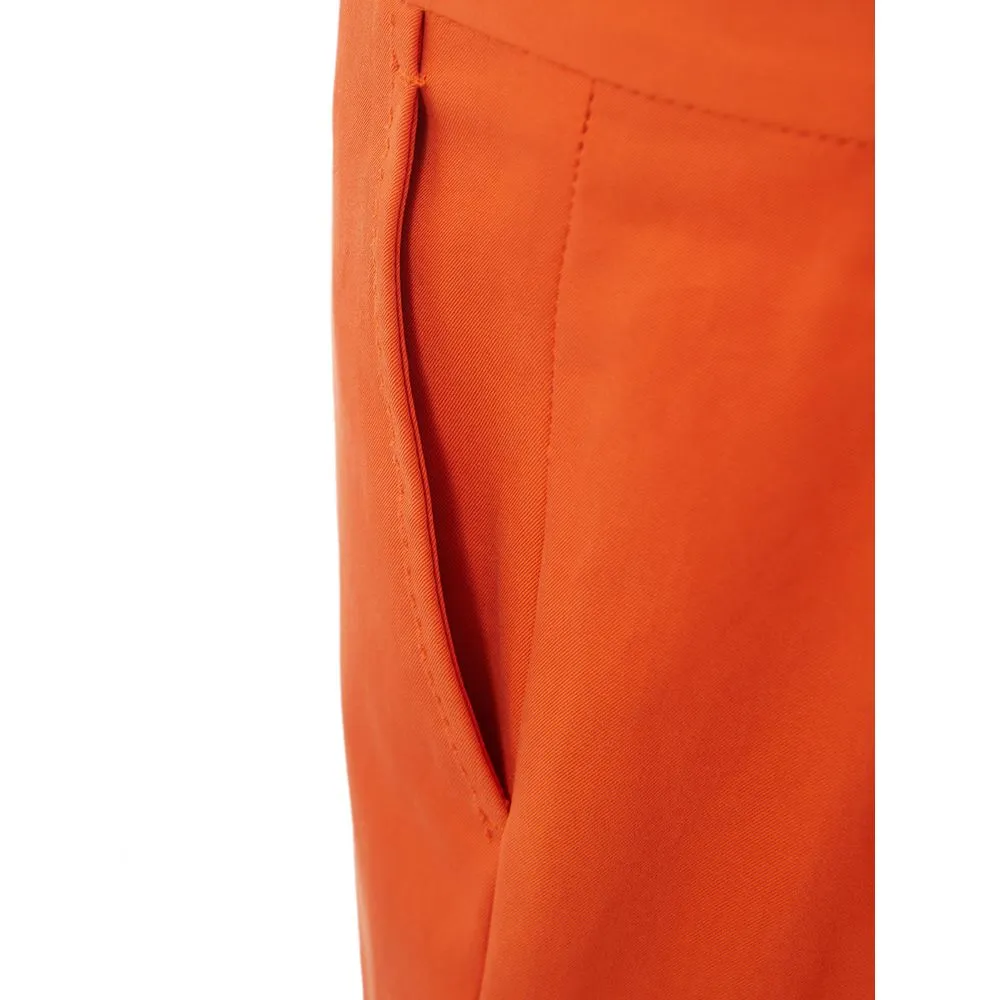 Lardini Women's Elegant Cotton Orange Pants