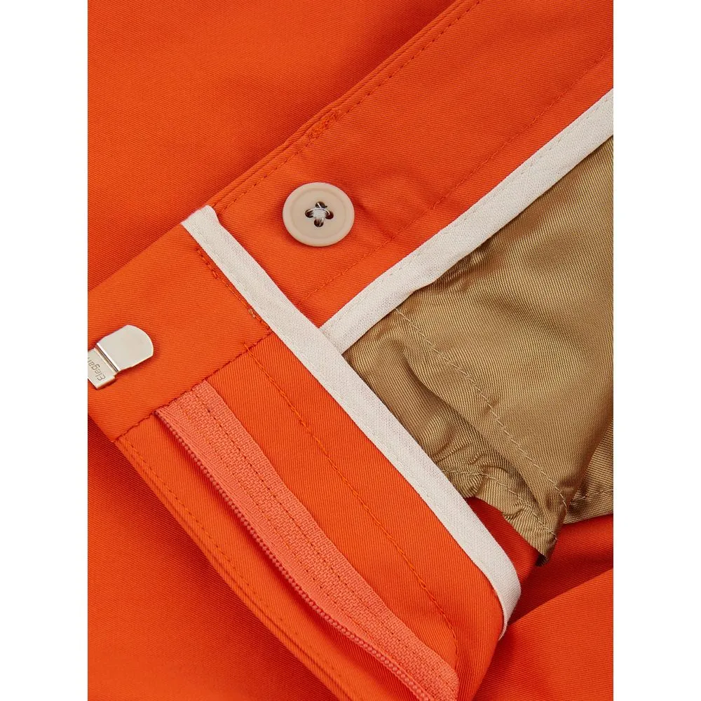 Lardini Women's Elegant Cotton Orange Pants