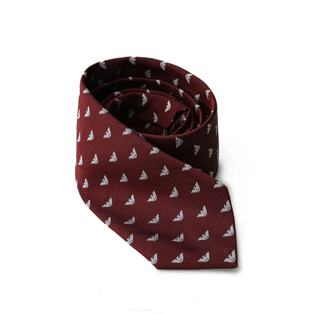 Emporio Armani Men's Red Silk Ties & Bowty