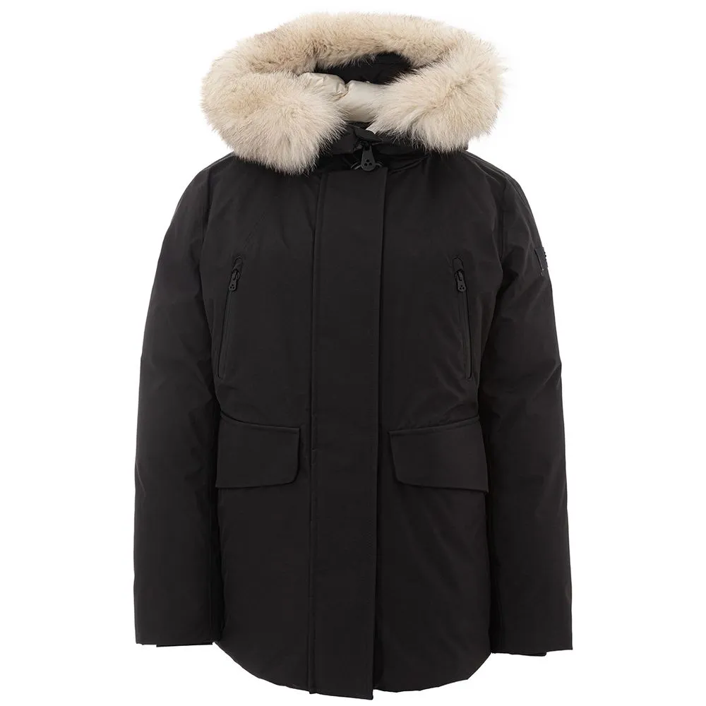 Peuterey Women's Sleek Polyamide Black Jacket for the Modern Woman