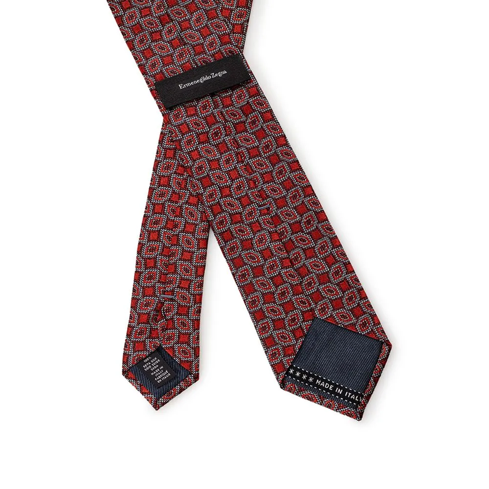 Ermenegildo Zegna Men's Elegant Multicolor Silk Tie