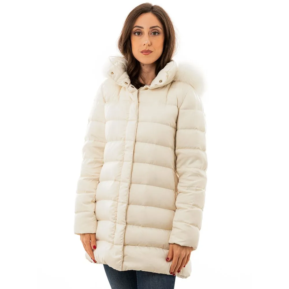 Herno Women's White Polyester Jackets & Coat
