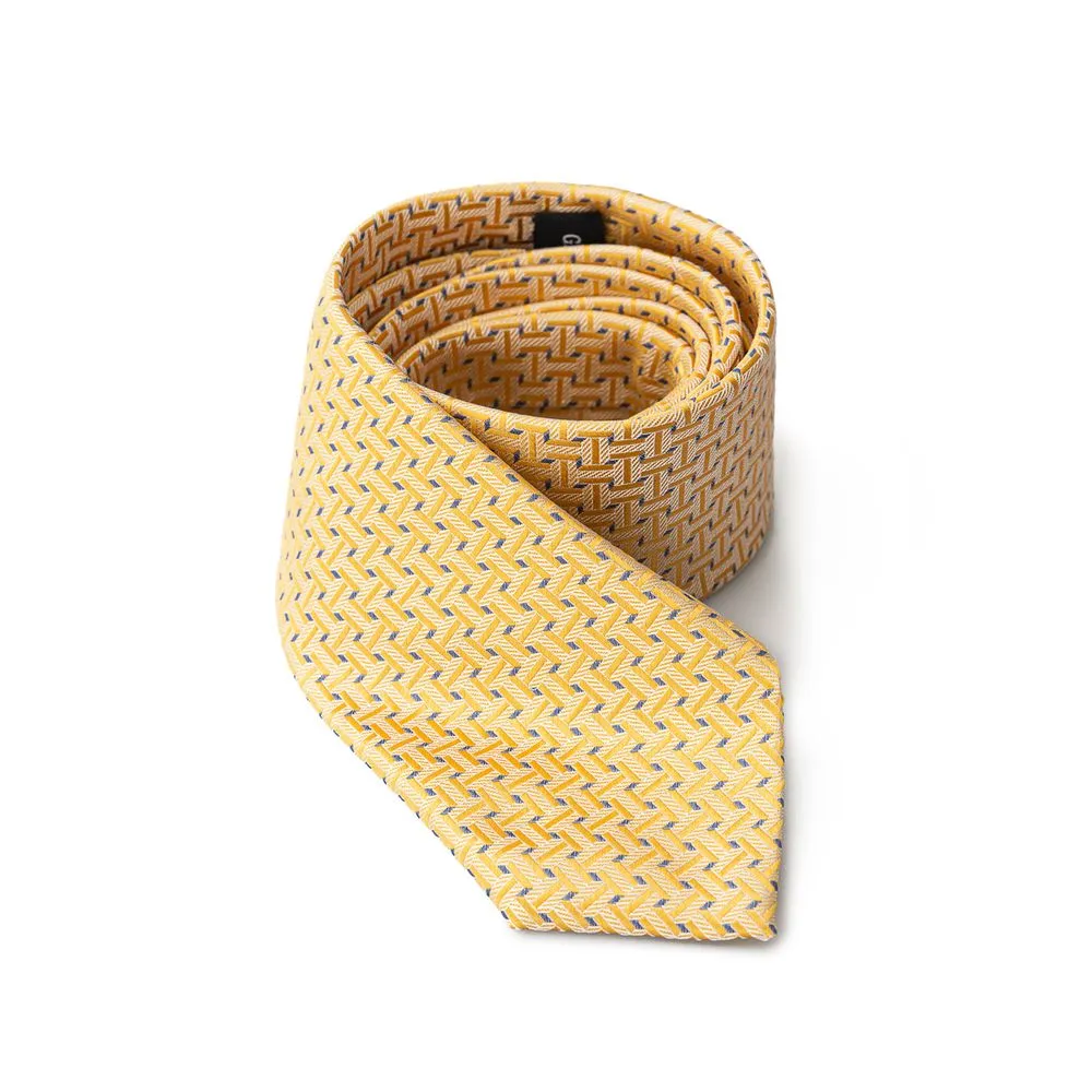 Giorgio Armani Men's Yellow Silk Ties & Bowty