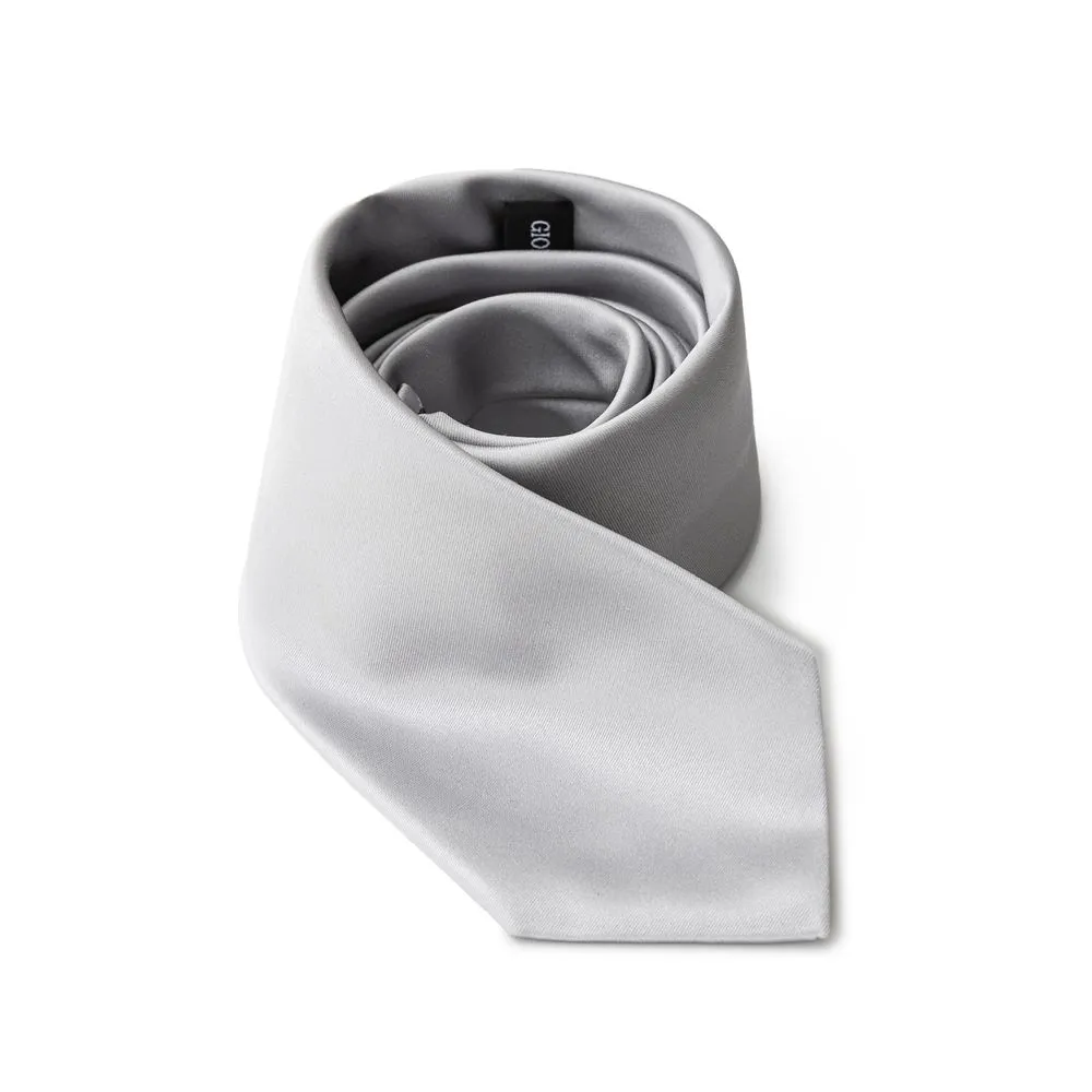 Giorgio Armani Men's Silver Silk Ties & Bowty