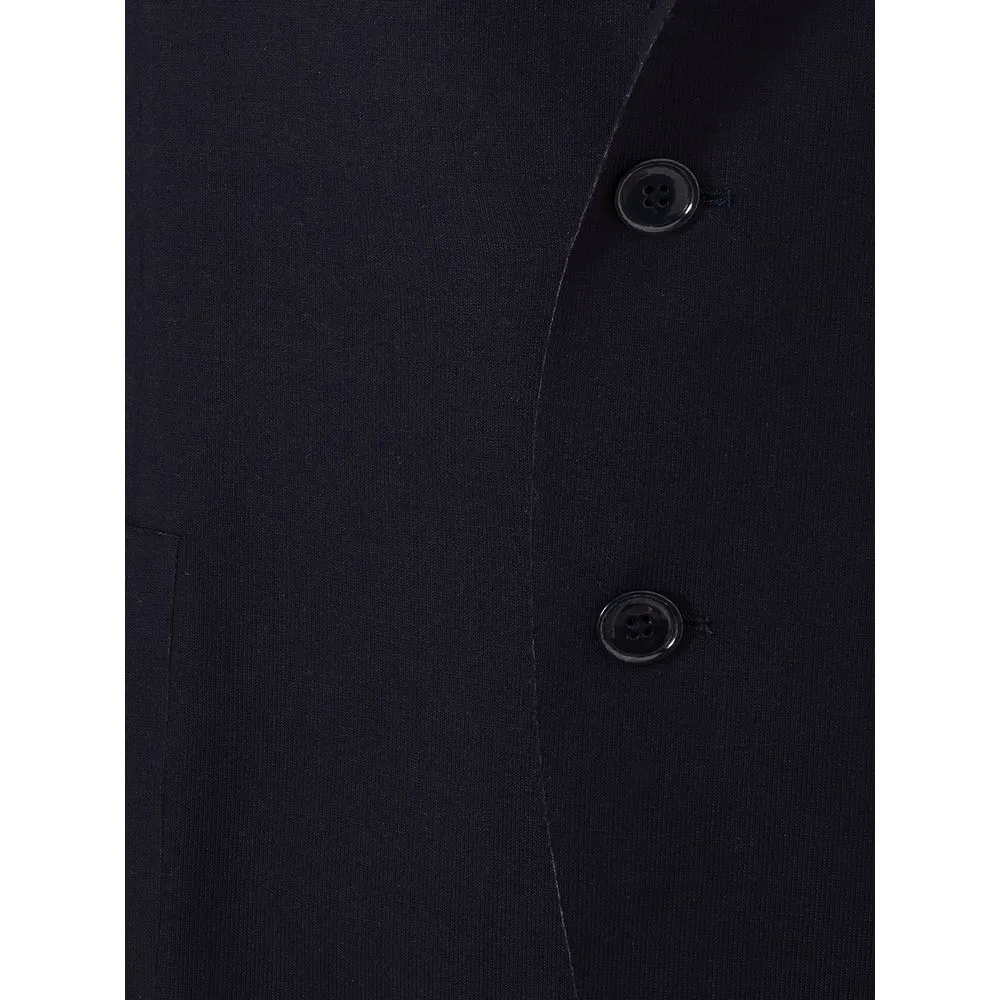 Lardini Men's Elegant Blue Cotton Lardini Jacket
