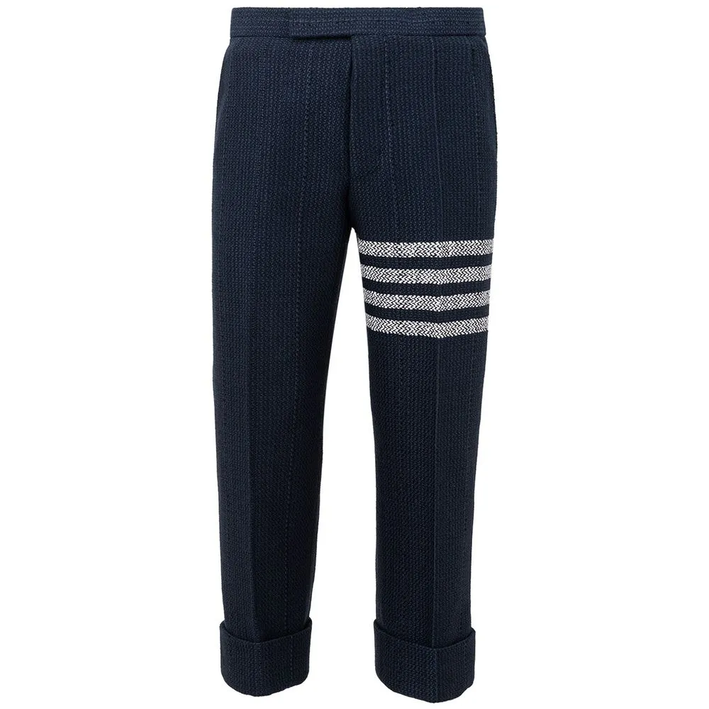 Thom Browne Men's Elevate Your Style with Sleek Acrylic Pants