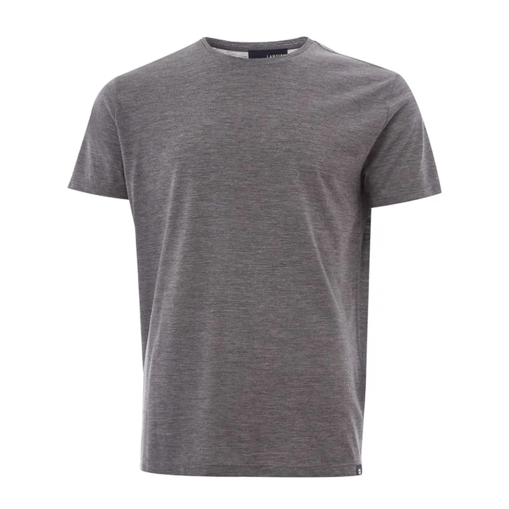 Lardini Men's Elegant Gray Woolen Designer T-Shirt