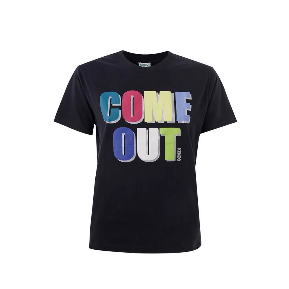 Kenzo Men's Elegant Cotton Tee in Timeless Black