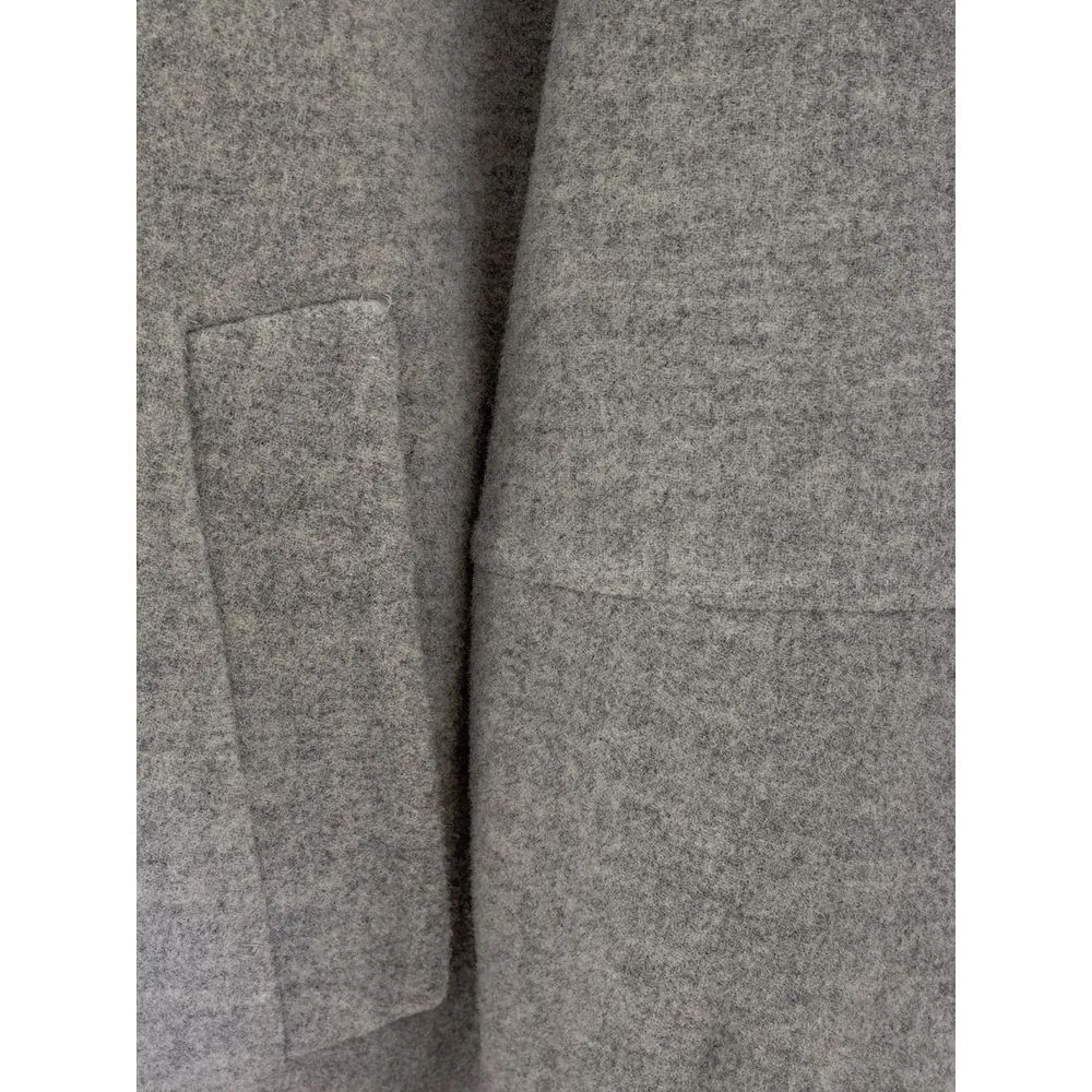 Herno Women's Elegant Gray Wool Jacket for Timeless Style