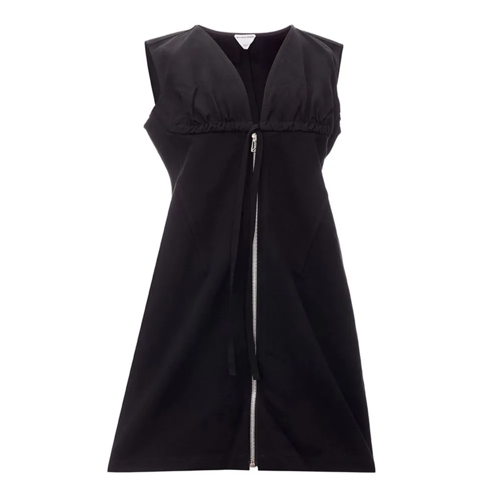 Bottega Veneta Women's Elegant Black Viscose Dress Essentials